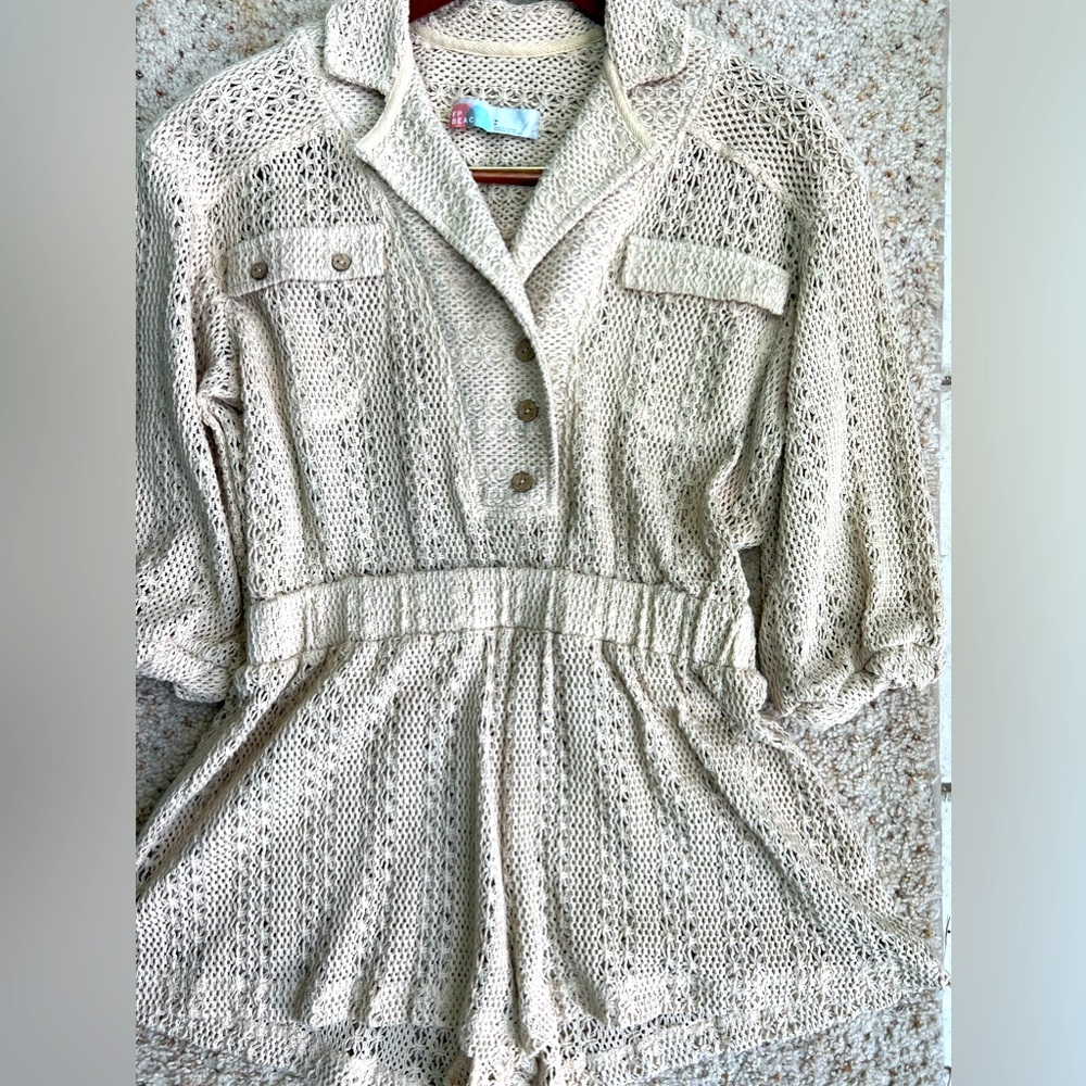 Free People Crotchet Romper